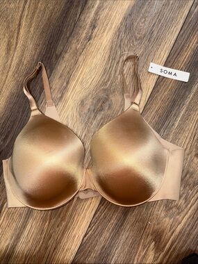 Soma Warm Amber Vanishing Back Full Coverage Bra